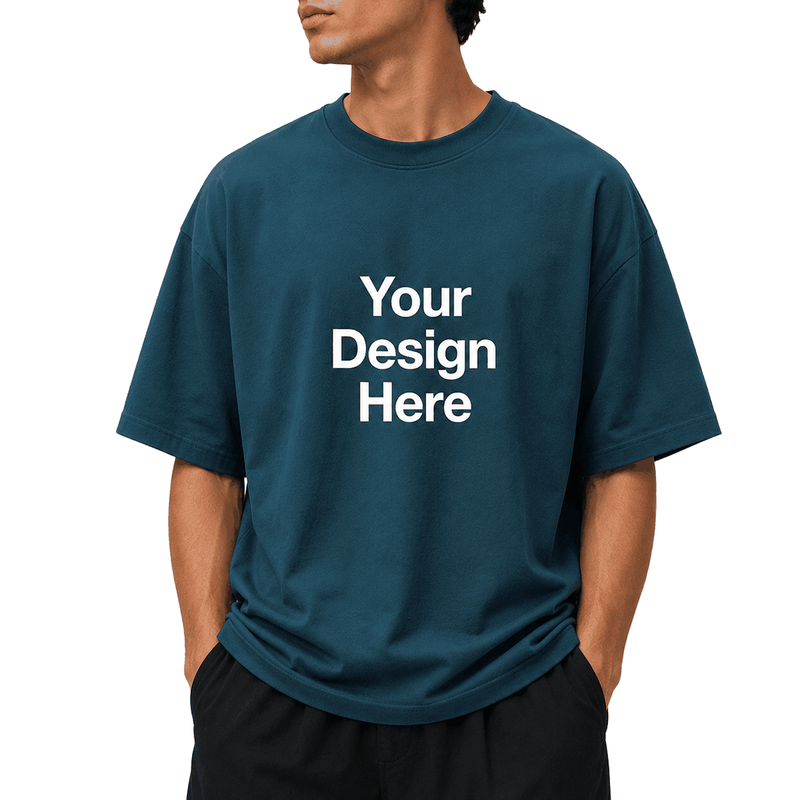 Personalized Oversized T-Shirts - Petrol