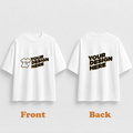 Personalized Oversized T-Shirts - White