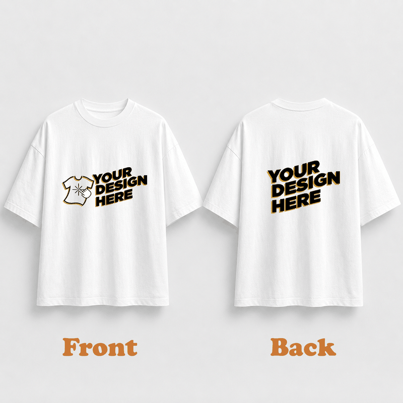 Personalized Oversized T-Shirts - White