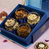 Royal Blue Diwali Hamper with Premium Dry Fruits.