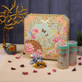 Mint Floral Elegance Diwali Hamper with Decorative Tins & Gourmet Chocolates