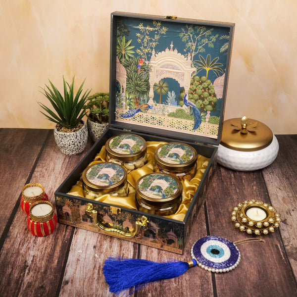 Imperial Palace Diwali Hamper with Dry Fruits Jar