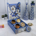Cherry Blossom Diwali Gift Hamper with Custom Storage Tins for Dry Fruits, Tea & Treats