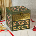 Royal Floral Diwali Hamper with Premium Dry Fruits & Chocolate Delights