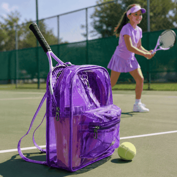 Personalized Backpack Purple PVC Backpack