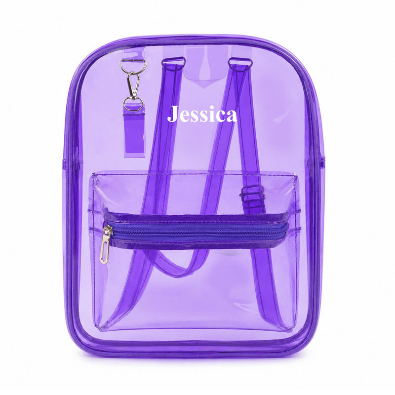 Personalized Backpack Purple PVC Backpack
