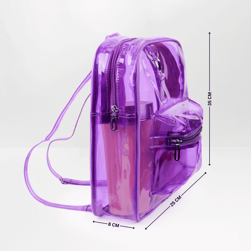 Personalized Backpack Purple PVC Backpack