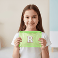 Personalized Initial PVC Pouch Bag - Green