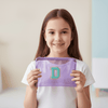 Personalized Initial PVC Pouch Bag - Purple