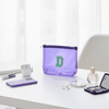 Personalized Initial PVC Pouch Bag - Purple