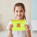 Personalized Initial PVC Pouch Bag - Yellow