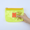 Personalized Initial PVC Pouch Bag - Yellow