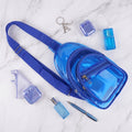 Personalized PVC Sling Bag - Blue
