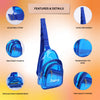 Personalized PVC Sling Bag - Blue