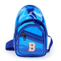 Personalized PVC Sling Bag - Blue
