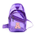 Personalized PVC Sling Bag - Purple