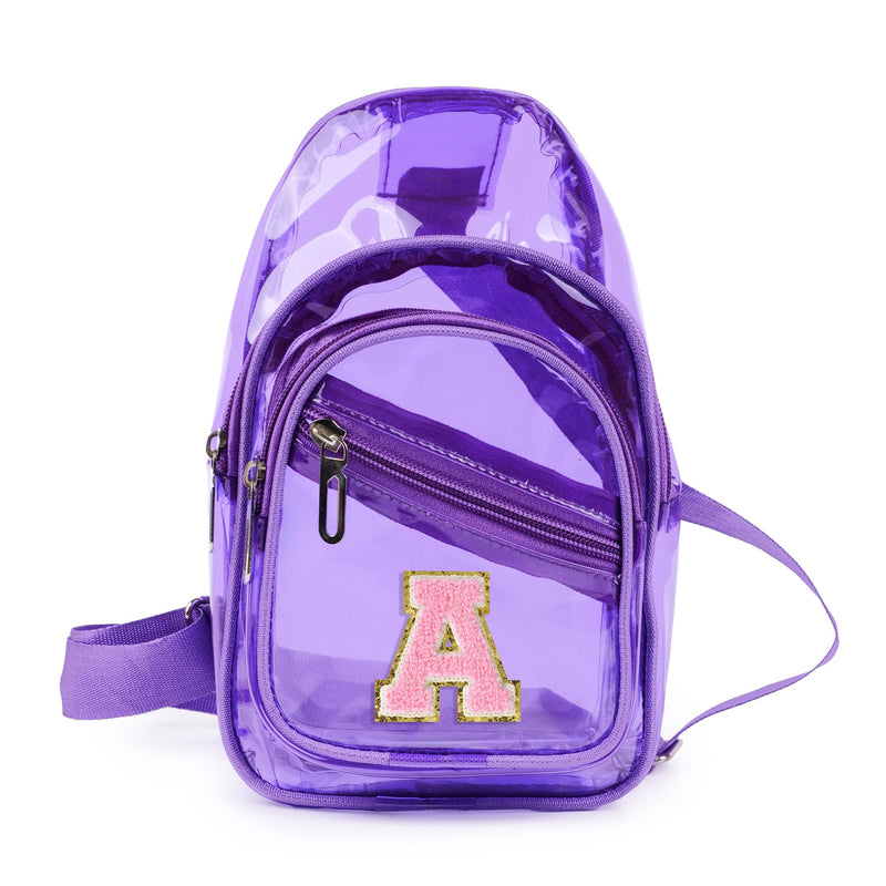 Personalized PVC Sling Bag - Purple