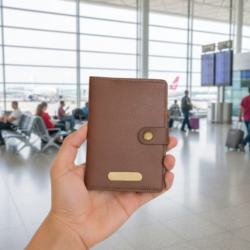 Personalized With Button - Brown
