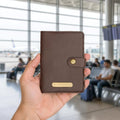 Personalized With Button - Dark Brown