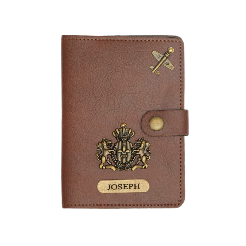 Personalized With Button - Brown