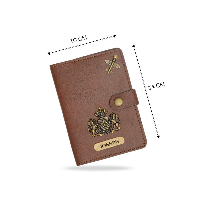 Personalized With Button - Brown