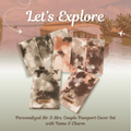 Personalized Couple Passport Cover