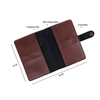 Personalized New Passport Covers Dark Brown With Button 2