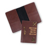 Personalized New Passport Covers Dark Brown Without Button 2