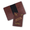 Personalized New Passport Covers Dark Brown Without Button 3