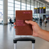 Personalized New Passport Covers Light Brown 1