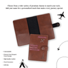 Personalized New Passport Covers Light Brown 1