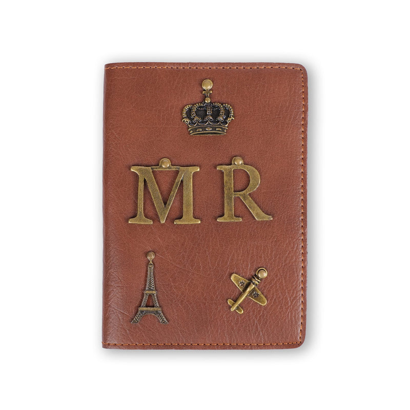 Personalized New Passport Covers Light Brown 2