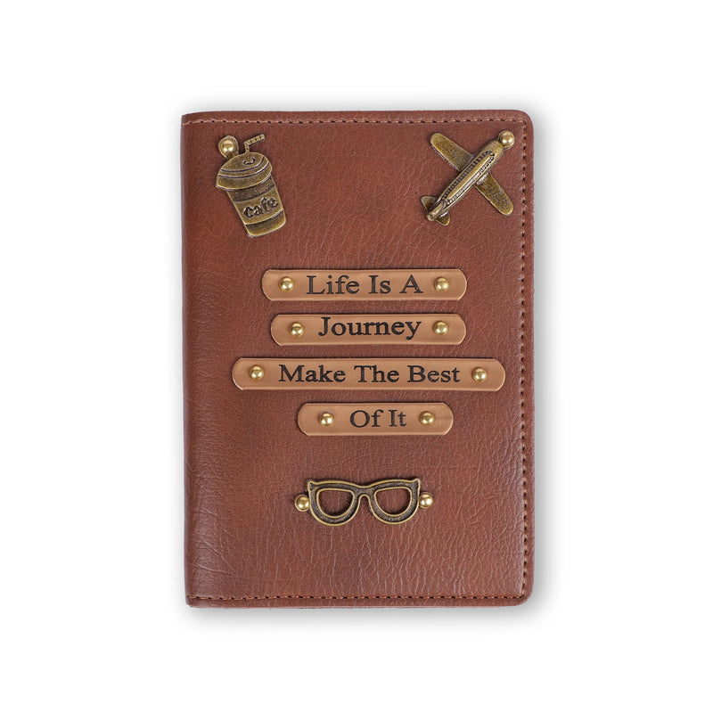 Personalized New Passport Covers Light Brown 4