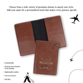 Personalized New Passport Covers Light Brown 5