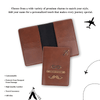 Personalized New Passport Covers Light Brown 6