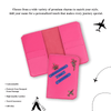 Personalized New Passport Covers Pink 2
