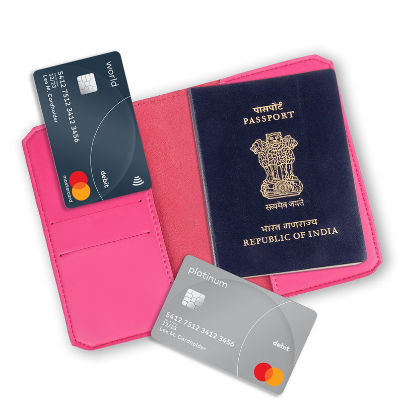 Personalized New Passport Covers Pink 2