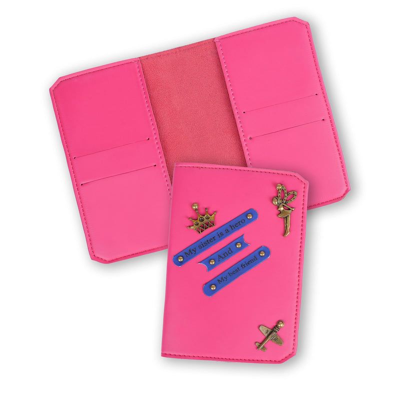 Personalized New Passport Covers Pink 2