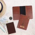 Personalized Normal Tan Brown Passport Cover