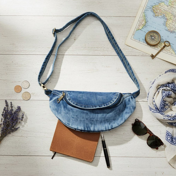 Personalized Denim Sling Bag
