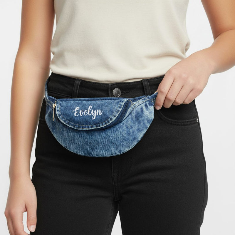 Personalized Denim Sling Bag