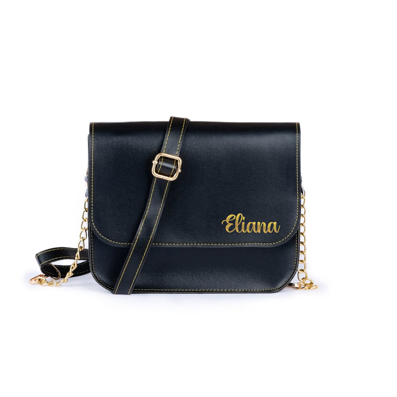 Personalized Sling Bag - Black