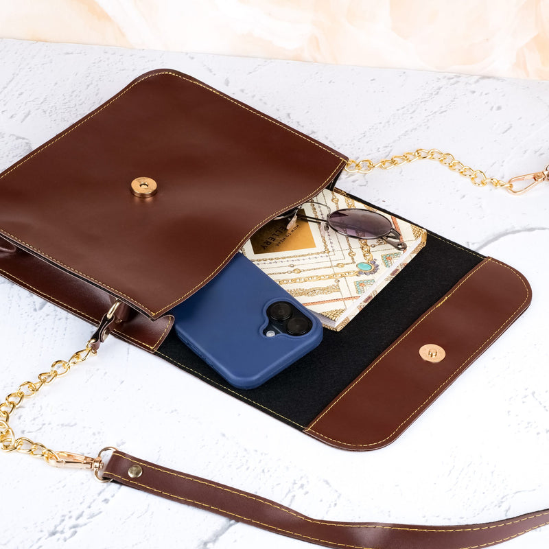 Personalized Sling Bag - Brown