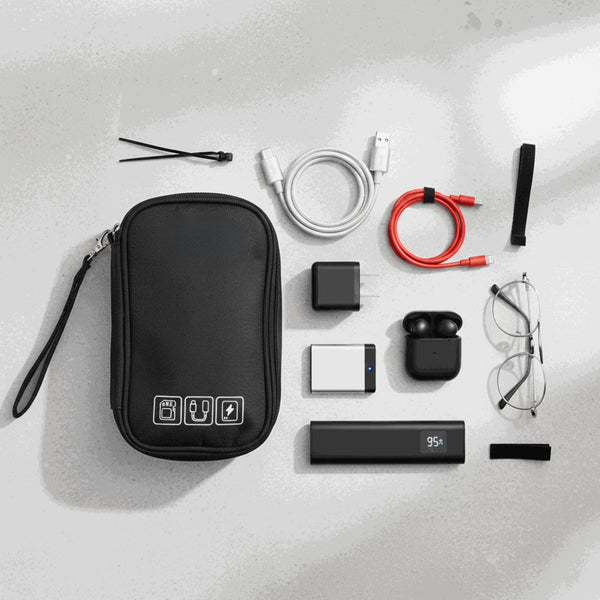 Personalized Tech Organizer - Black