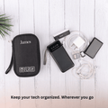 Personalized Tech Organizer - Black