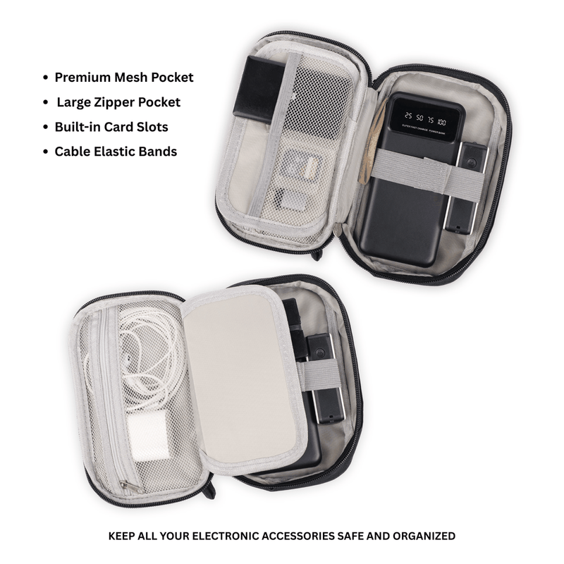 Personalized Tech Organizer - Black