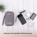 Personalized Tech Organizer - Gray