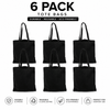 Personalized Black Pack Of 6