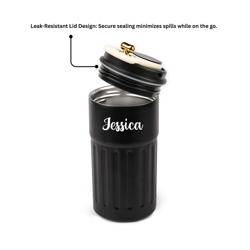 Personalized Black Coffee Mug