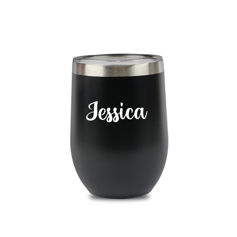 Personalized Black Small Tumbler